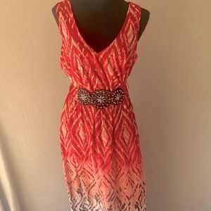 Colored Dress with Florals